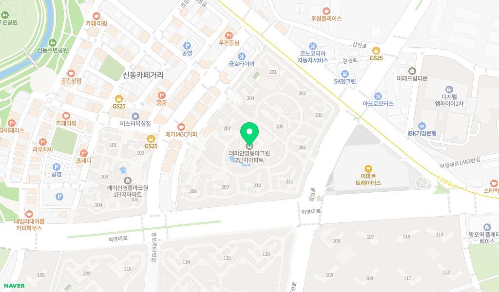 래미안빅스맘어린이집 위치 지도