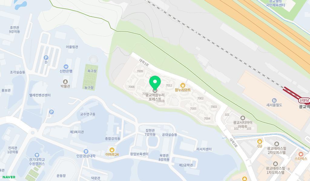 광교참누리어린이집 위치 지도