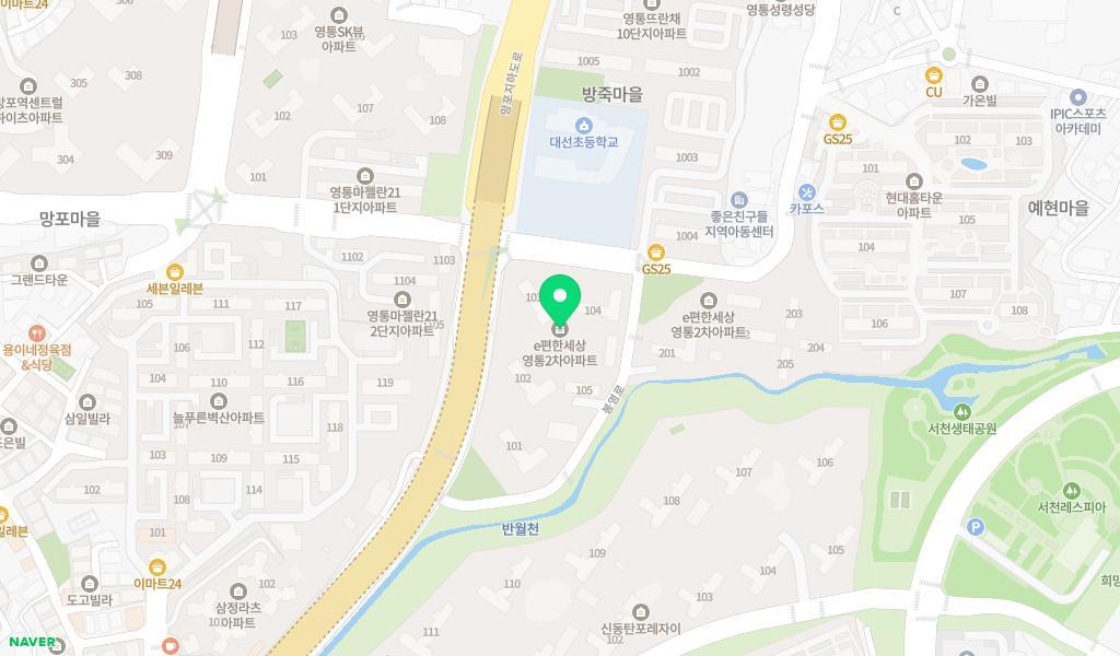 이편한뜰어린이집 위치 지도