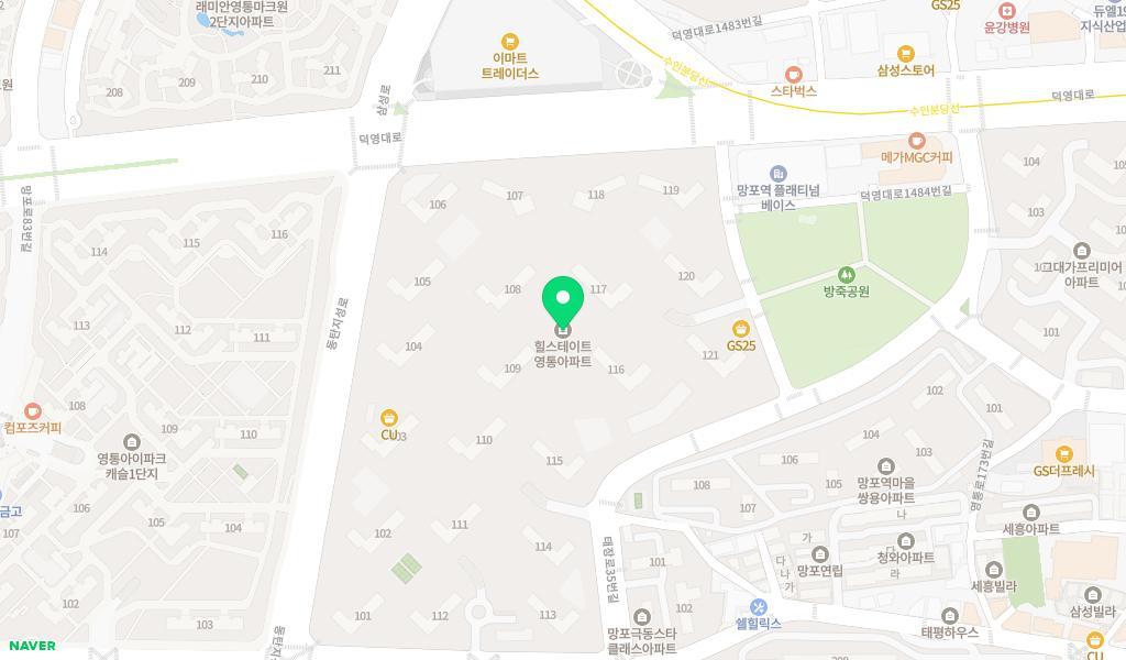 힐스행복어린이집 위치 지도