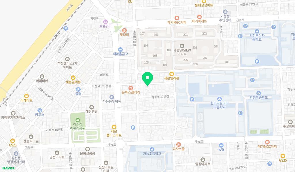 인정어린이집 위치 지도