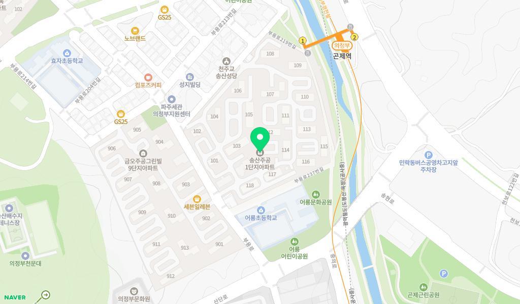 아가사랑어린이집 위치 지도
