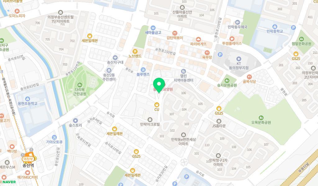 예쁜우리어린이집 위치 지도
