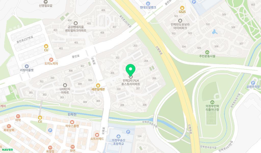 한세어린이집 위치 지도