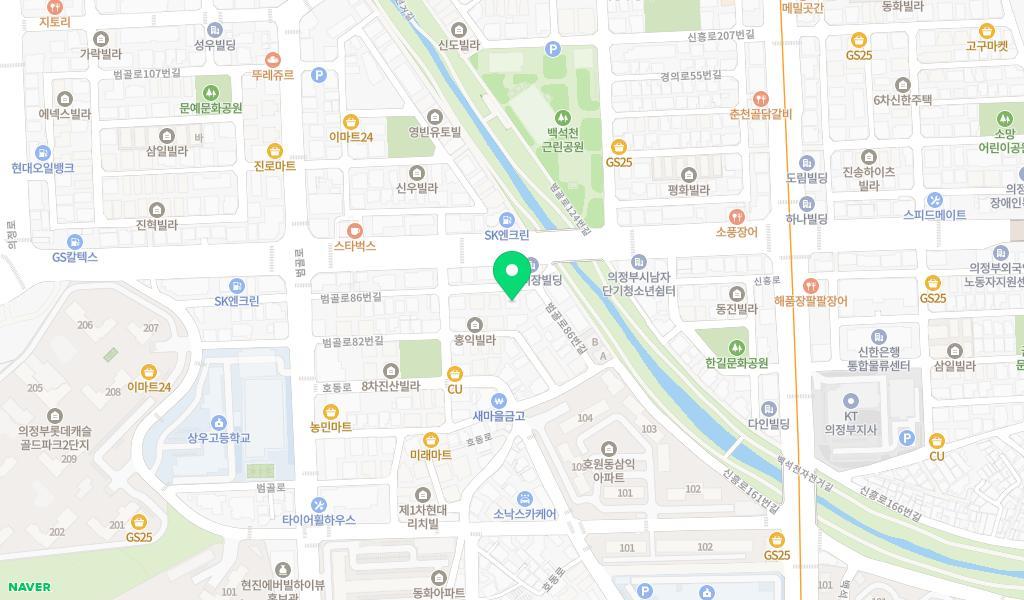 온누리어린이집 위치 지도