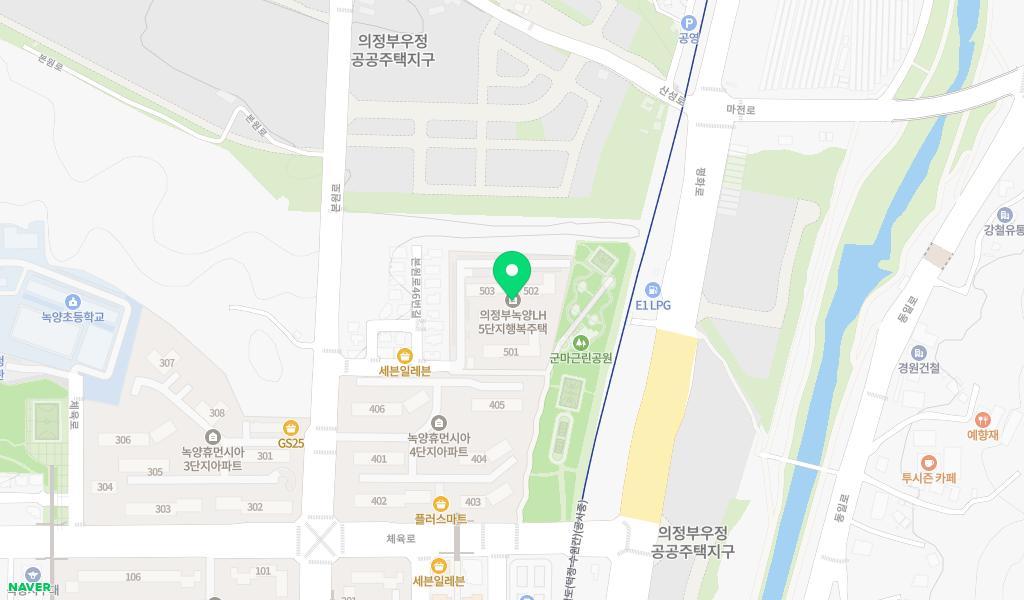 행복나래어린이집 위치 지도