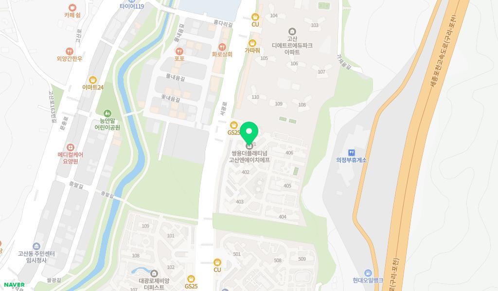 아이랑어린이집 위치 지도