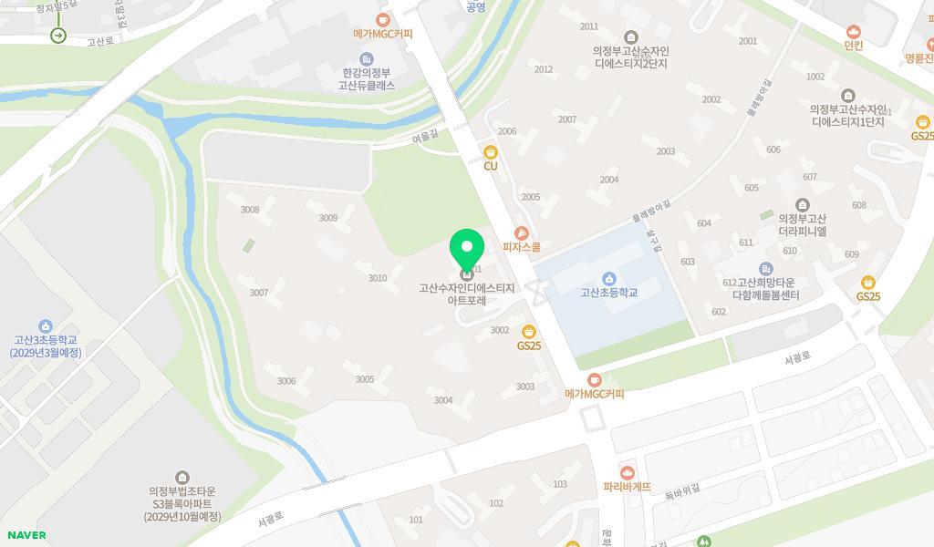 아트포레어린이집 위치 지도