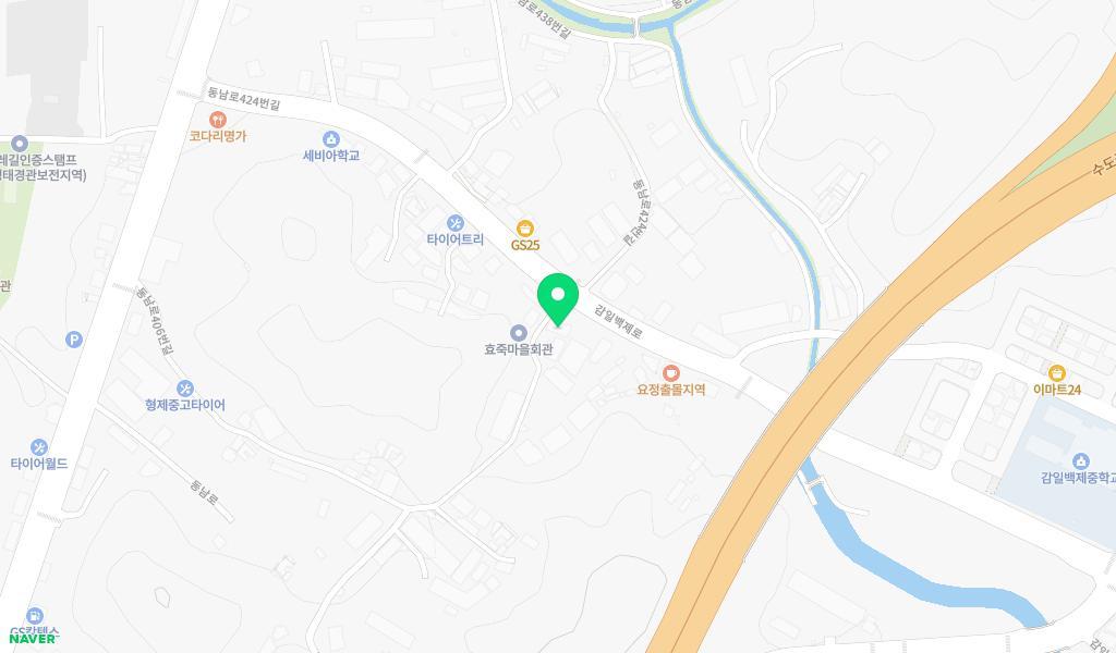 산내들어린이집 위치 지도