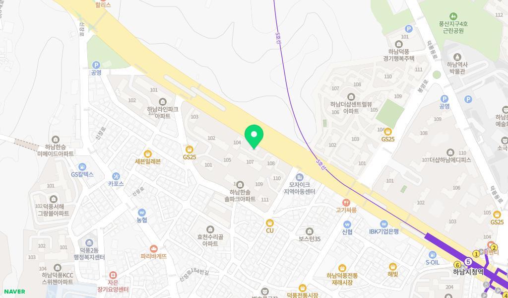 솔파크어린이집 위치 지도