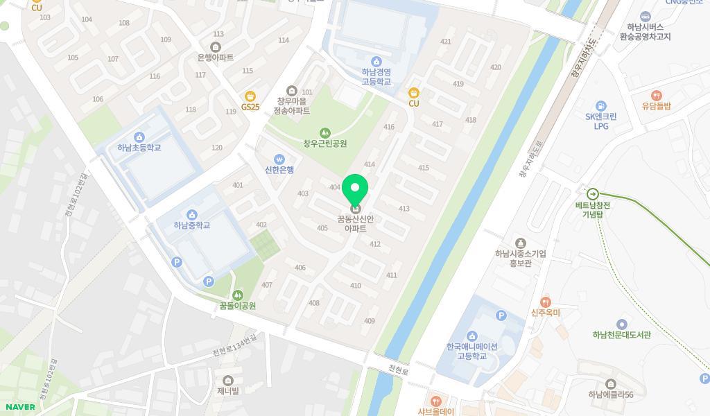 꿈동산어린이집 위치 지도
