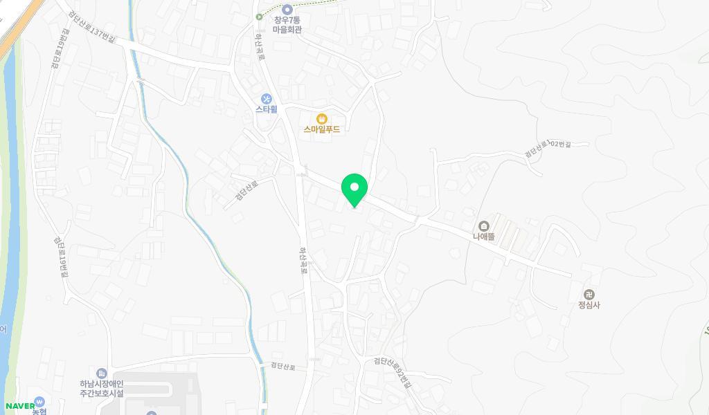하남 푸른숲 발도르프 어린이집 위치 지도
