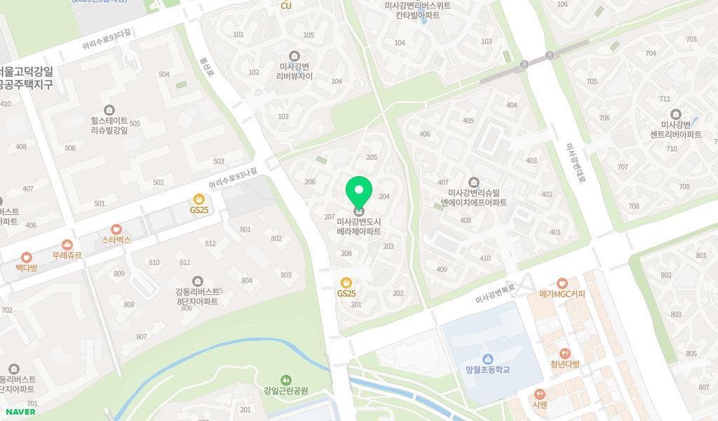웃는아이어린이집 위치 지도