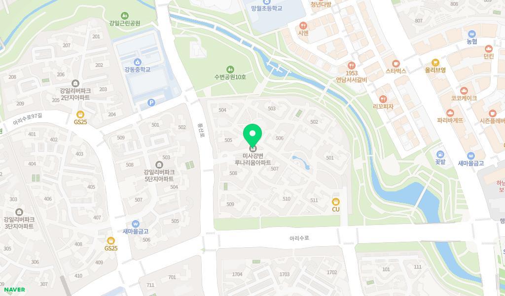 미사예랑어린이집 위치 지도