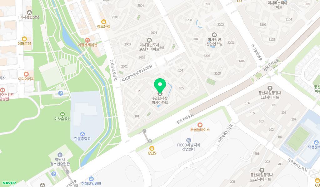 시립미사이편한세상어린이집 위치 지도