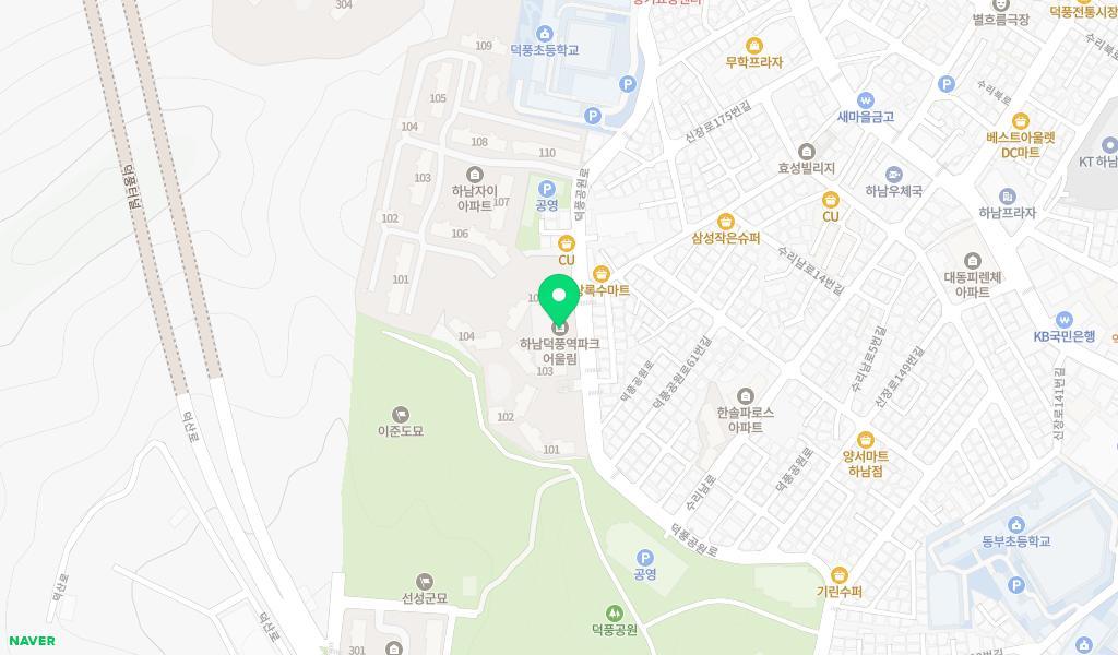 시립어울림어린이집 위치 지도