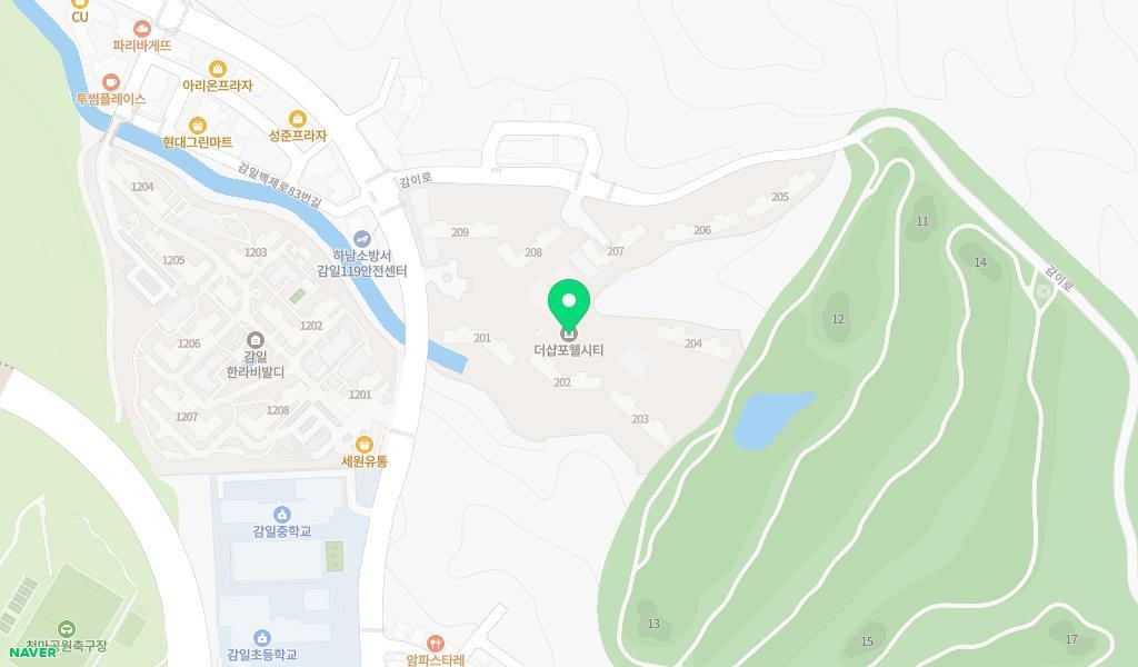 감일더샵어린이집 위치 지도
