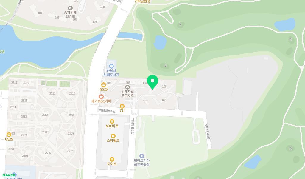 시립위례지웰푸르지오어린이집 위치 지도