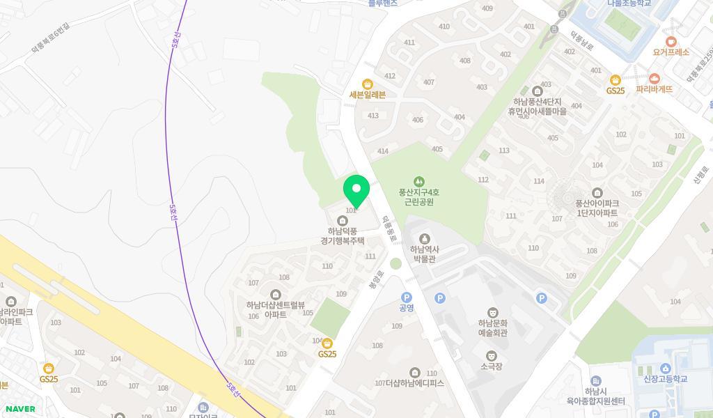 시립빛나라어린이집 위치 지도