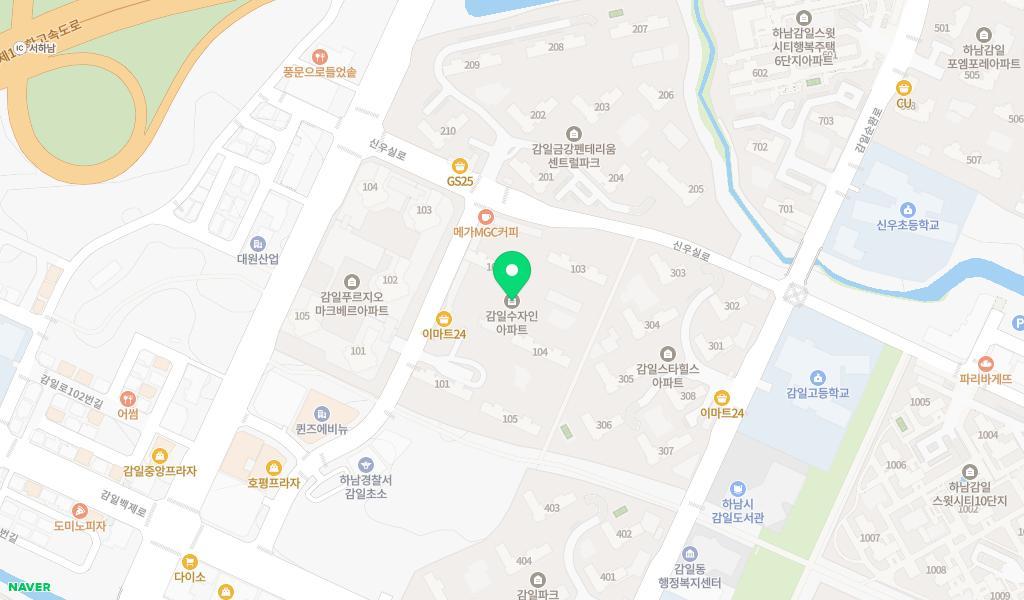 아해뜰어린이집 위치 지도