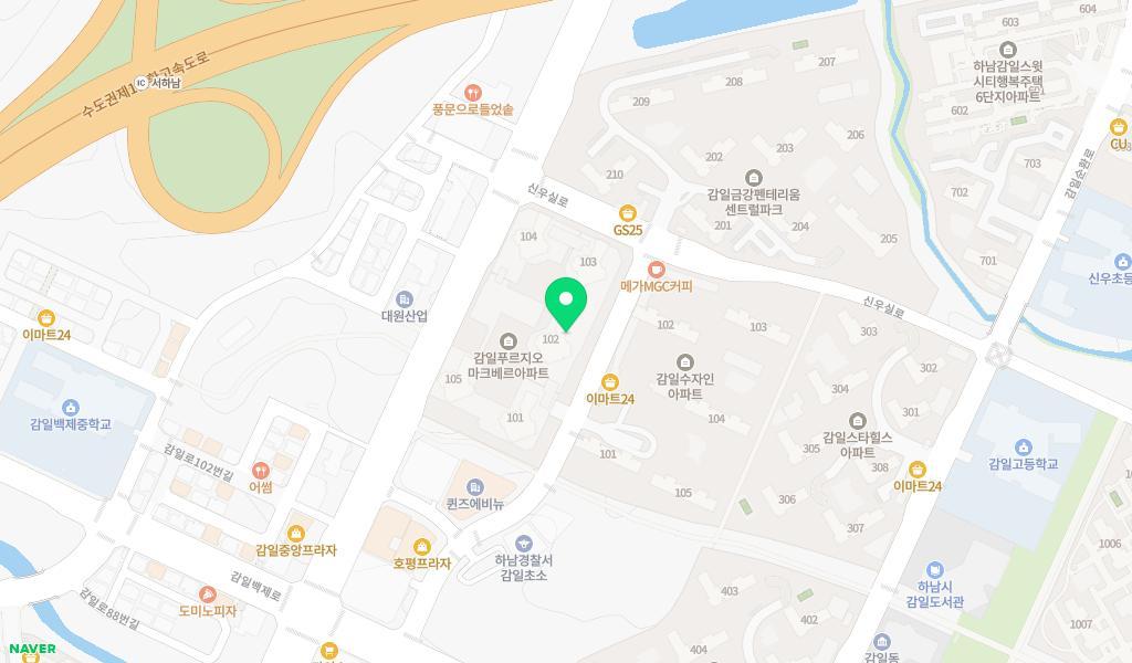 시립감일마크베르어린이집 위치 지도