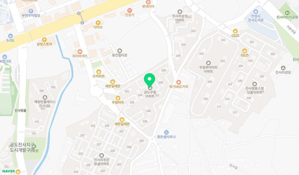 민들레어린이집 위치 지도