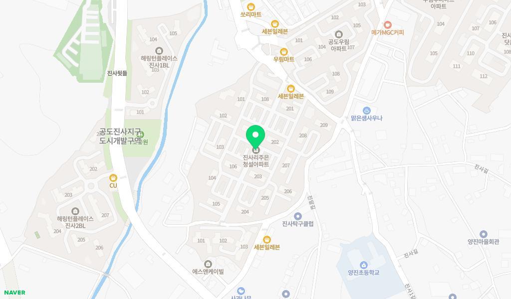 해사랑숲어린이집 위치 지도