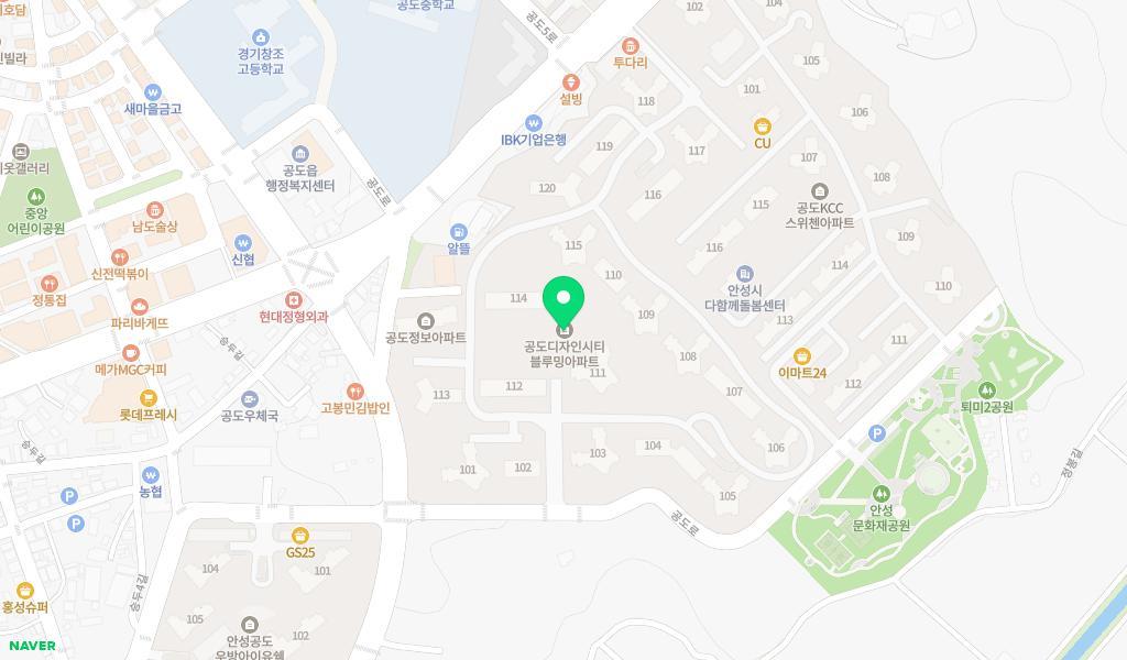 파인리베어린이집 위치 지도