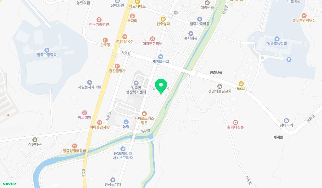 일죽어린이집 위치 지도