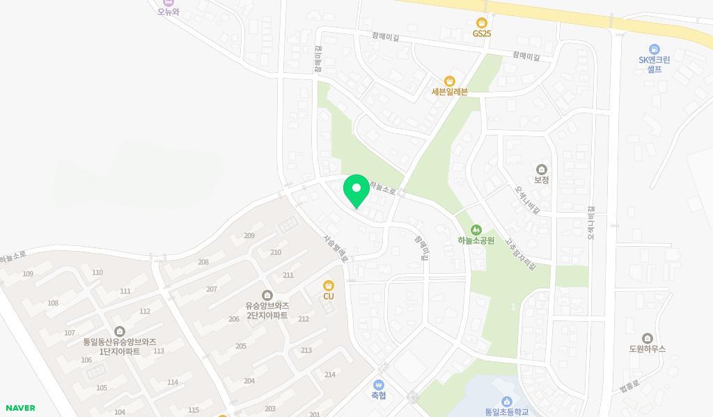 즐거운샘어린이집 위치 지도