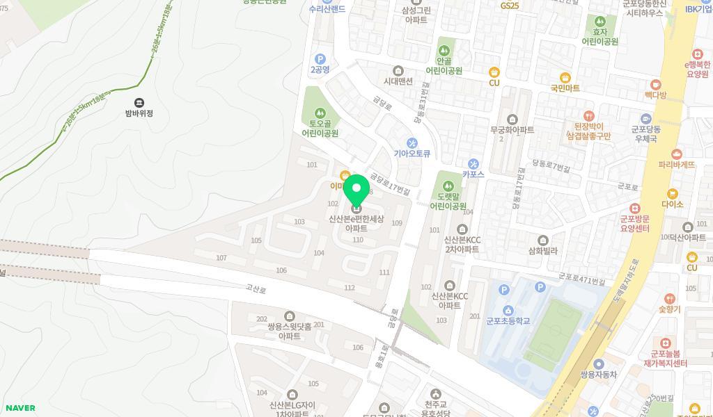 무지개어린이집 위치 지도
