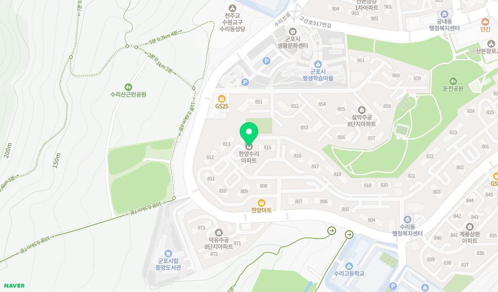 우리아이어린이집 위치 지도