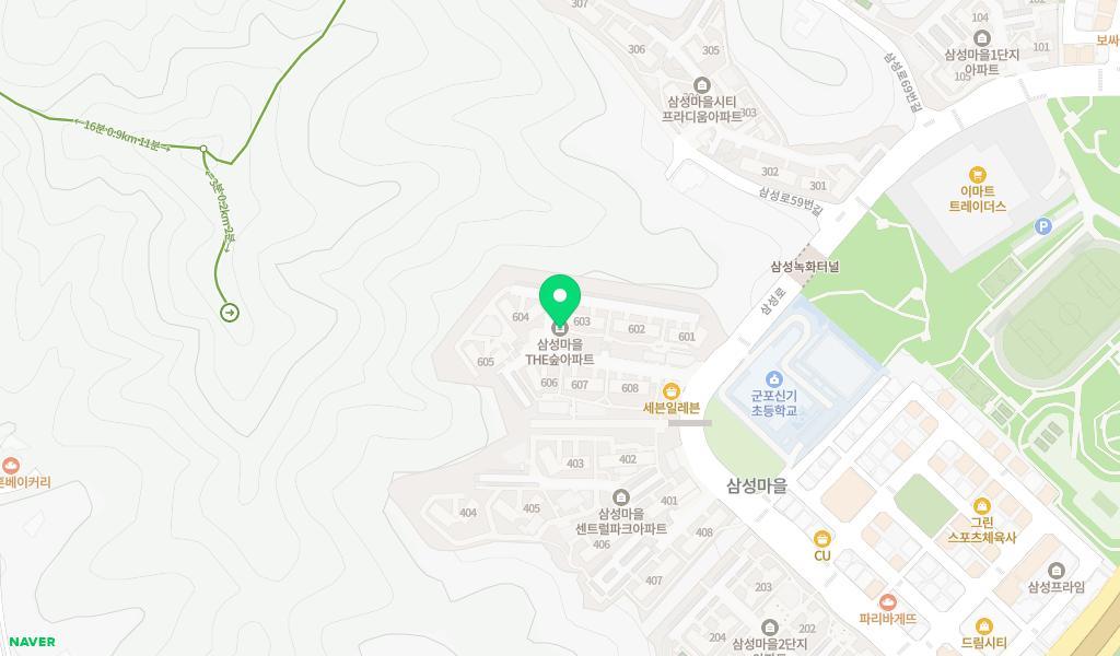 삼성 신기어린이집 위치 지도
