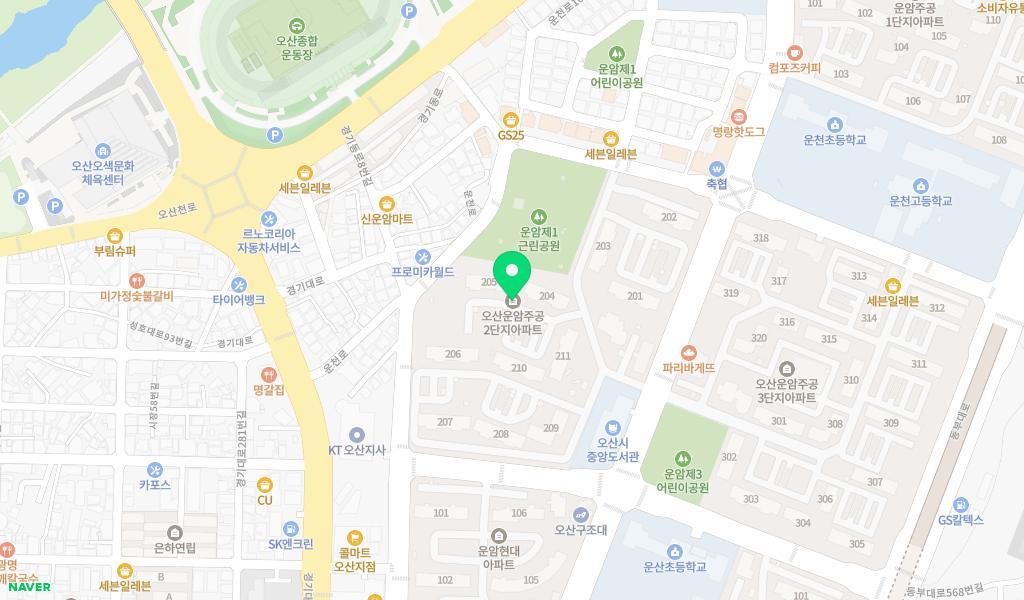 키움어린이집 위치 지도