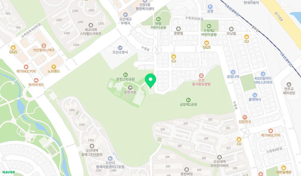 시립수청어린이집 위치 지도