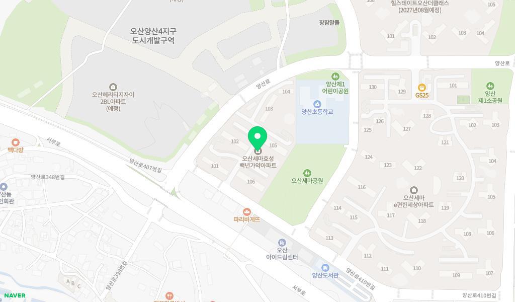 효성자연숲어린이집 위치 지도