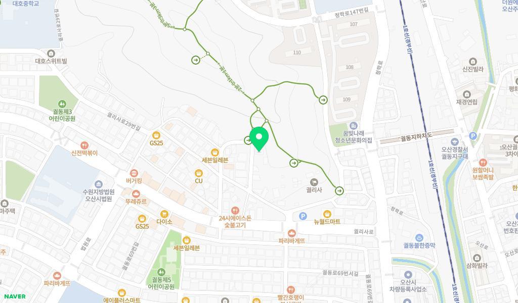 자람터어린이집 위치 지도