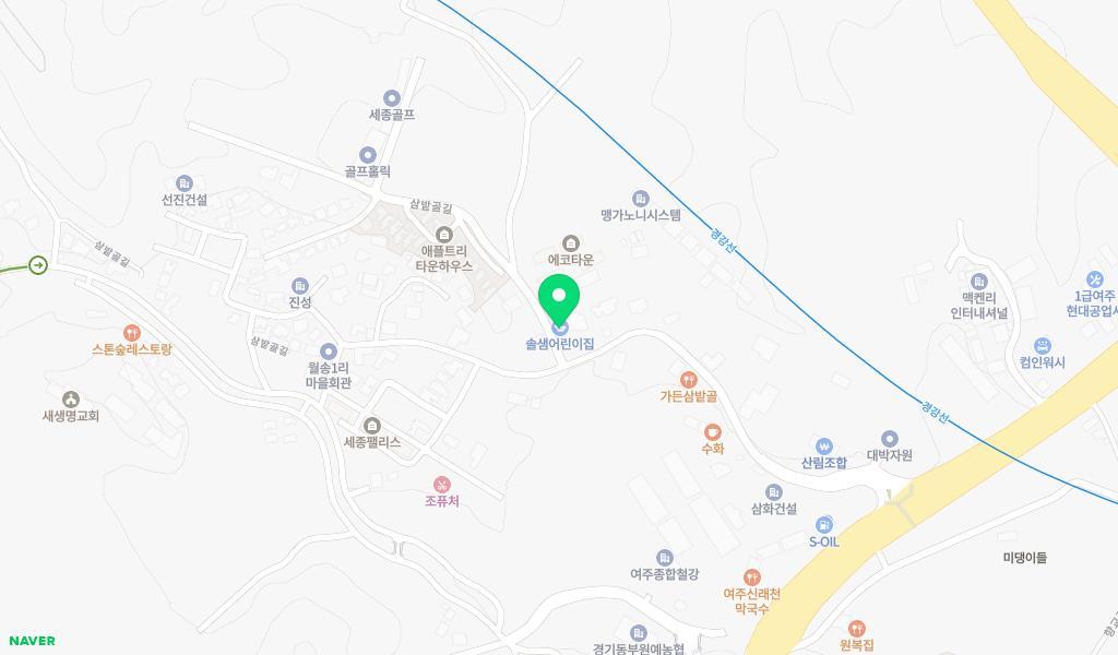 솔샘어린이집 위치 지도