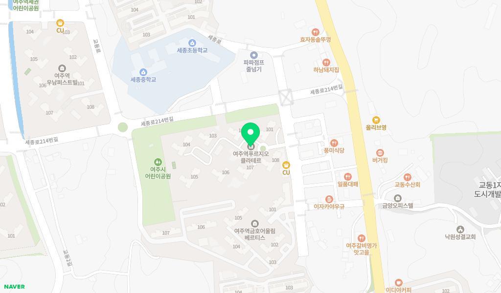 푸르지오어린이집 위치 지도