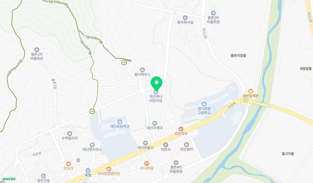 대신하나어린이집 위치 지도