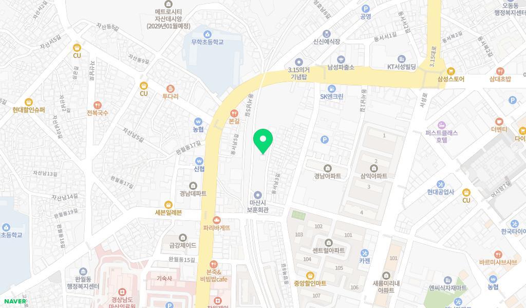 창원시립 서성어린이집 위치 지도