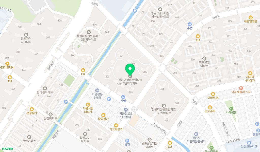 창원시립 가음더샵어린이집 위치 지도