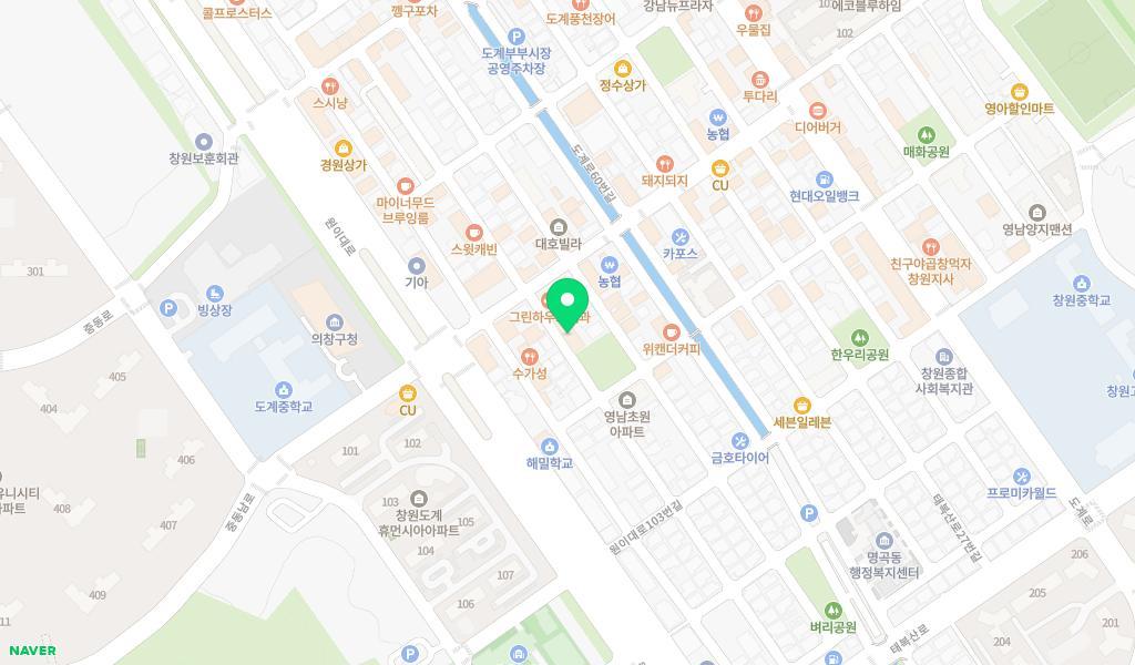 하버드영재어린이집 위치 지도