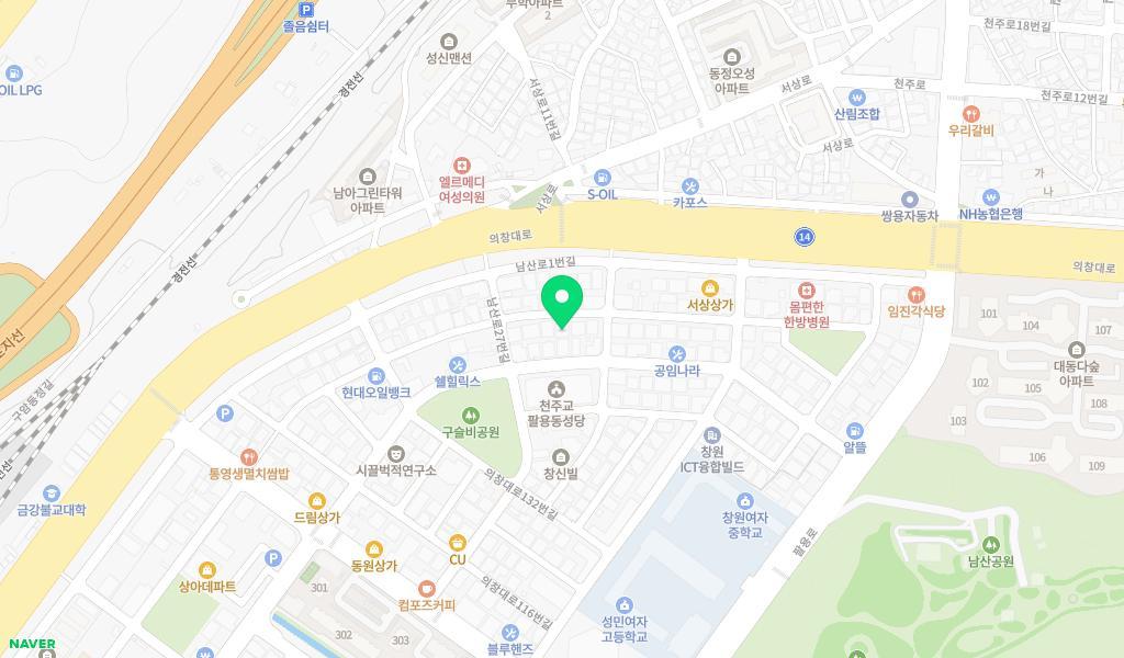 햇님어린이집 위치 지도