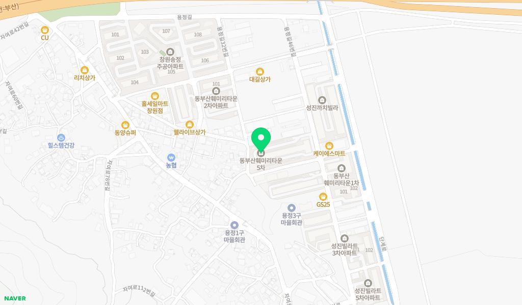 동부산솔밭어린이집 위치 지도