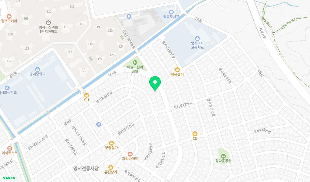 샘물어린이집 위치 지도