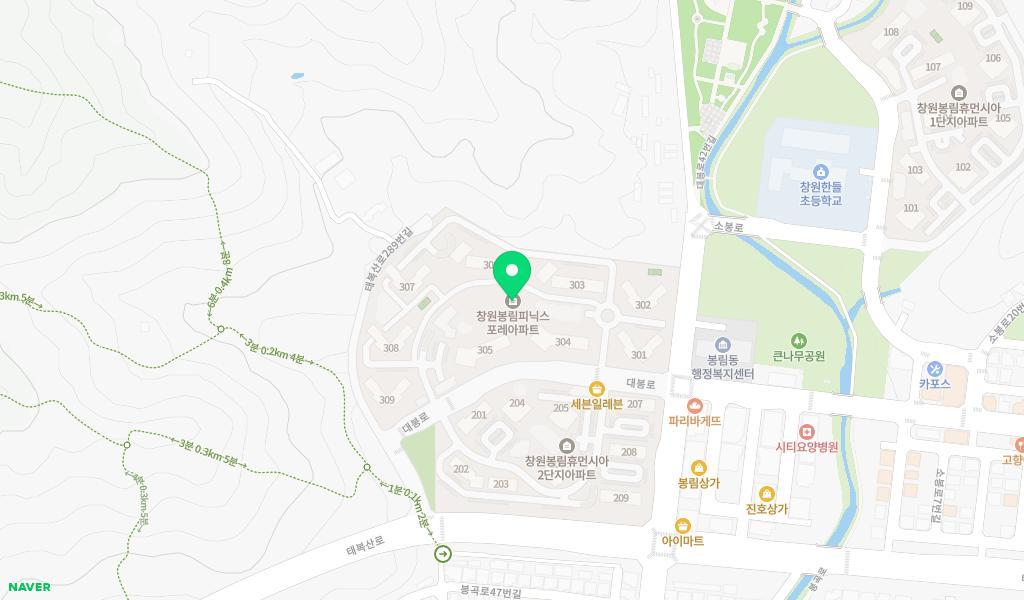피닉스자연숲어린이집 위치 지도