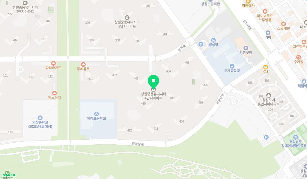 창원시립 유니시티4단지어린이집 위치 지도