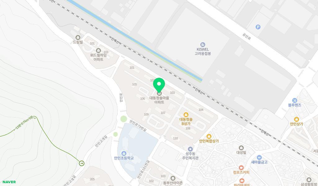 대동청솔어린이집 위치 지도