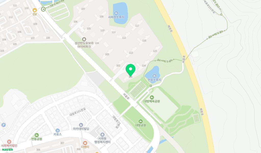 창원시립 성산반도유보라어린이집 위치 지도